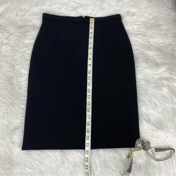 Valentino Women’s Black Quiet Luxury Boss Pencil Career Skirt‎ W26 - Picture 9 of 12